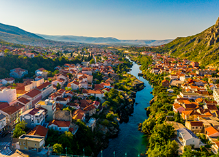 Paisagens de Dubrovnik, Bósnia e Montenegro
